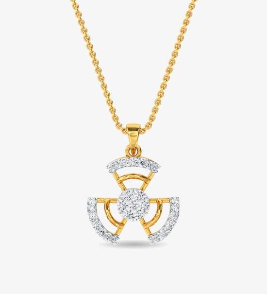 Diamond Ed Pendant Yellow Gold / 14KT