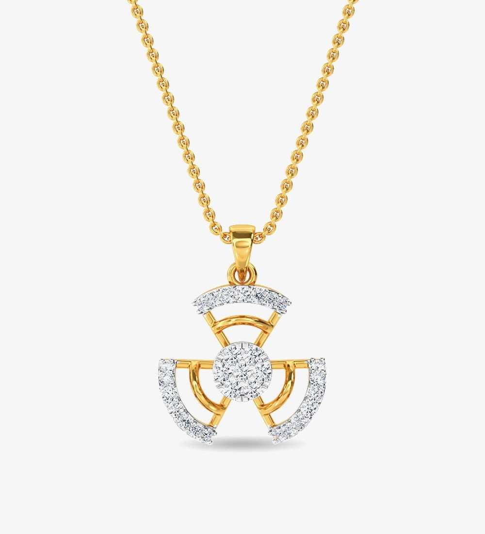 Diamond Ed Pendant Yellow Gold / 14KT