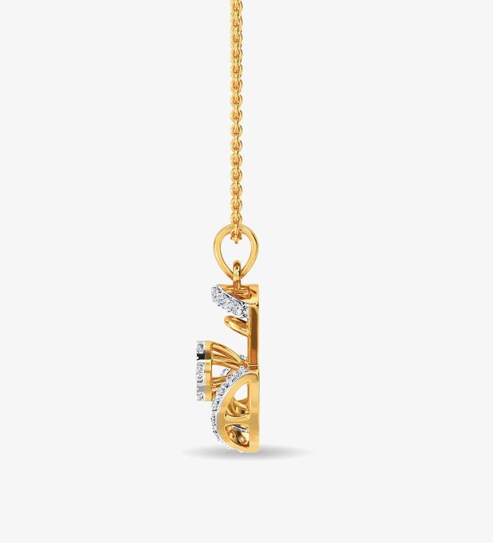 Diamond Ed Pendant Yellow Gold / 14KT