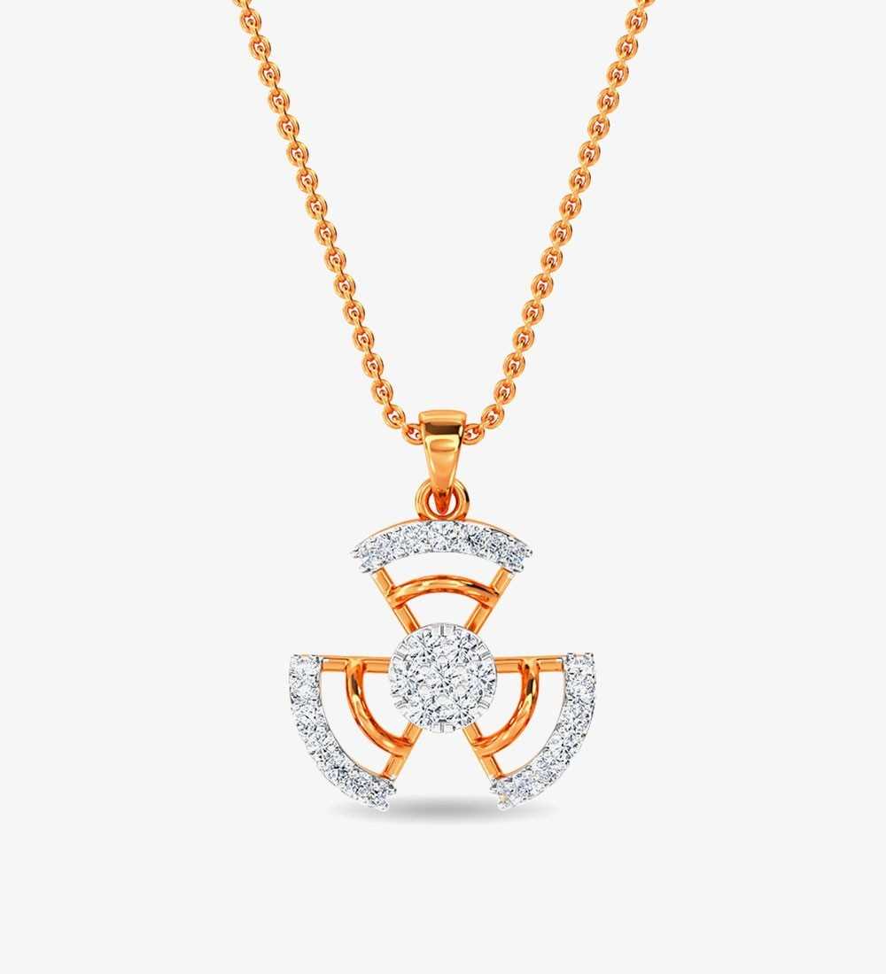 Diamond Ed Pendant Yellow Gold / 14KT