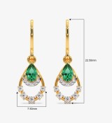 Verdant Splendour Diamond Dangle Earrings