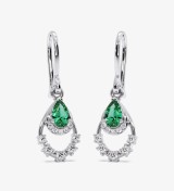 Verdant Splendour Diamond Dangle Earrings