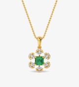 Esra Floral Diamond Pendant Set White Gold