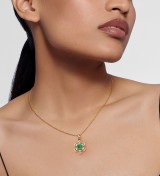 Esra Floral Diamond Pendant Set White Gold