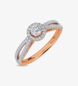 Erina Solitaire Ring Kisna White Gold Ring