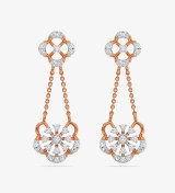 Diamond Yellow Gold 22kt Dangle Earring