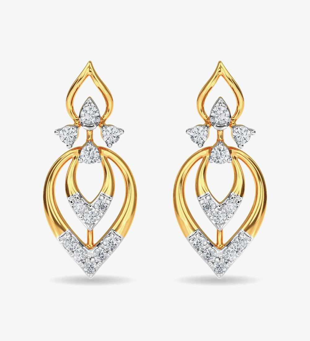 Diamond Stud Eulla Earring Rose Gold