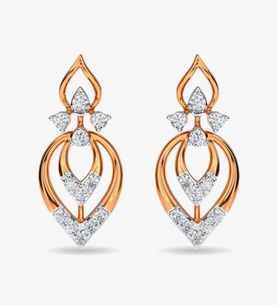 Diamond Stud Eulla Earring Rose Gold