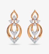 Diamond Stud Eulla Earring Rose Gold