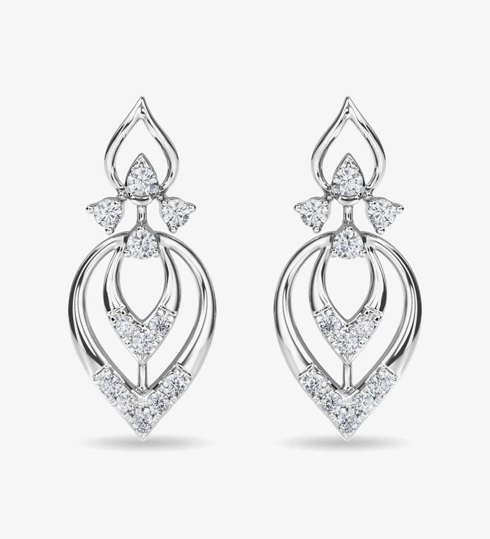 Diamond Stud Eulla Earring Rose Gold